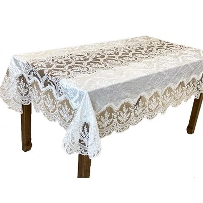 Mantel de encaje de poliéster para casarse el mantel hermoso de moda de terciopelo