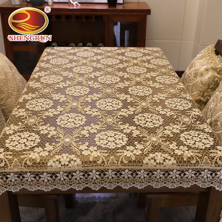 Customized Wedding Embroidery Lace Table Cloth